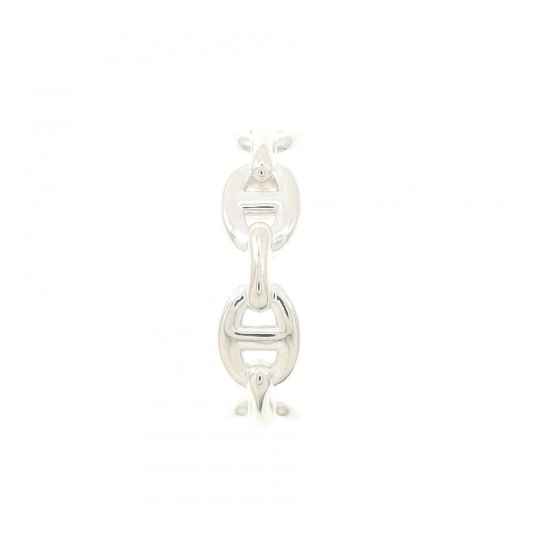 Hermes 925 Sterling Silver Earring (Single Earring): --- Catalog ---Category: SizeSize (HxWxD): 28.00mm x 6.80mm / 1.10'' x 0.27''Category: DesignType: Stud earringsGender: WomenMaterial: Silver 925Single earring: YesCategory: GeneralBrand: Hermes---
