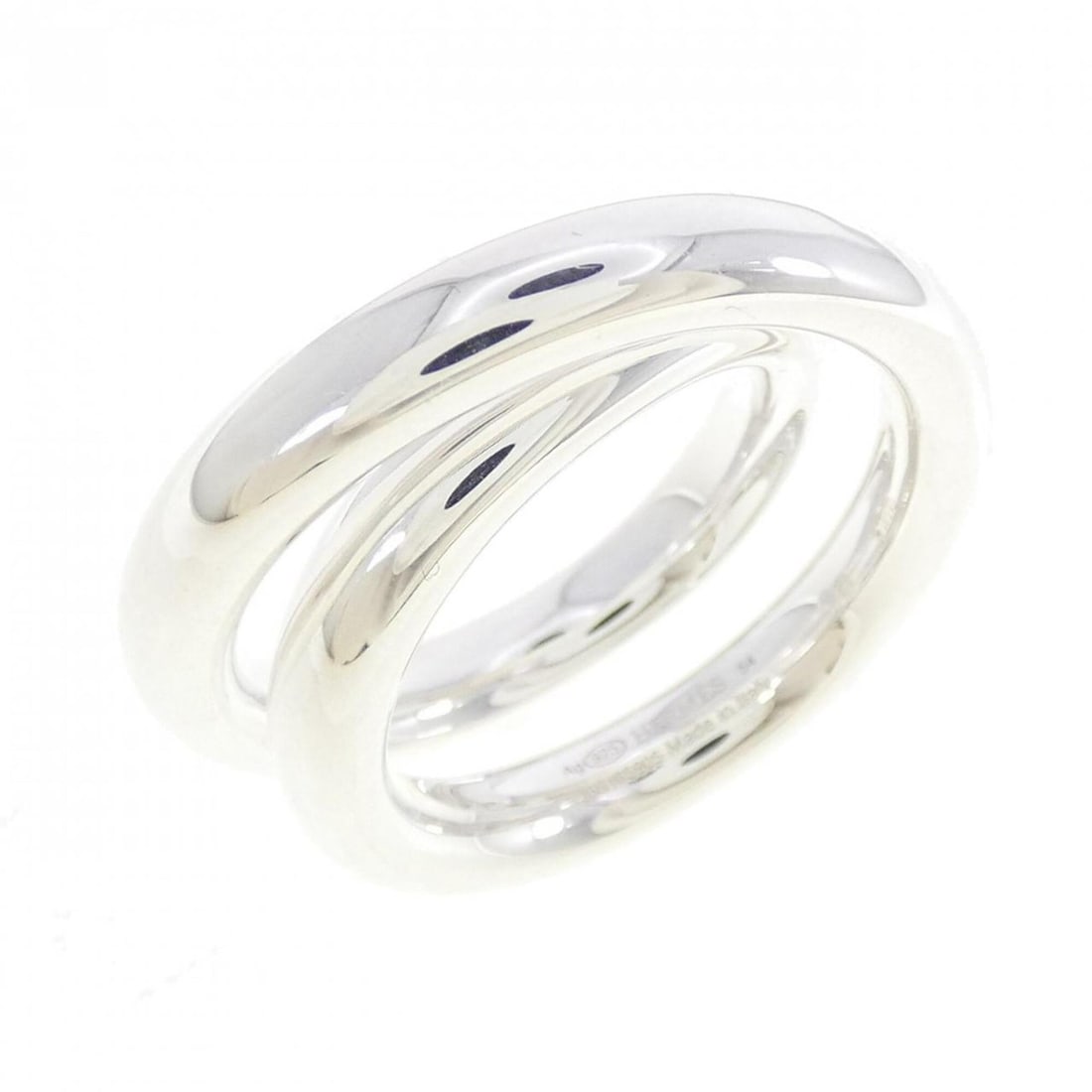 Hermes Vertige Ring: --- Catalog ---Category: SizeUS Size: 7Brand Size: 54Category: DesignType: Band ringGender: WomenMaterial: Silver 925Category: GeneralMPN: H104261BBrand: Hermes--- Item List ---Section: