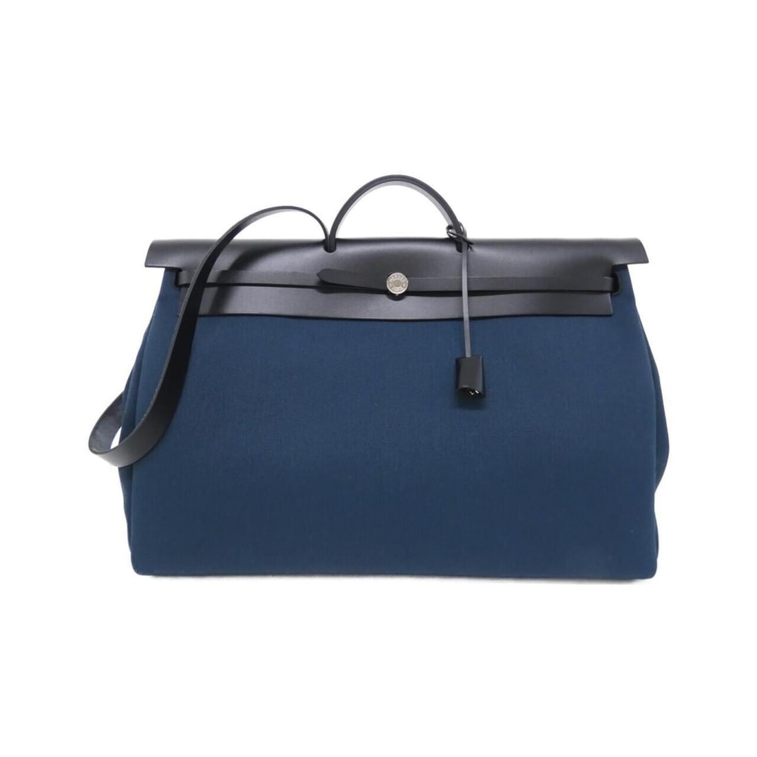 Hermes Herbag Zip Cabin 50cm 007787CK Handbag: --- Catalog ---Category: SizeSize (HxWxD): 34cm x 50cm x 22cm / 13.38'' x 19.68'' x 8.66''Category: DesignType: Handbag, PouchColor: Black, BlueGender: Men,WomenHardware Color: SilverCategory: