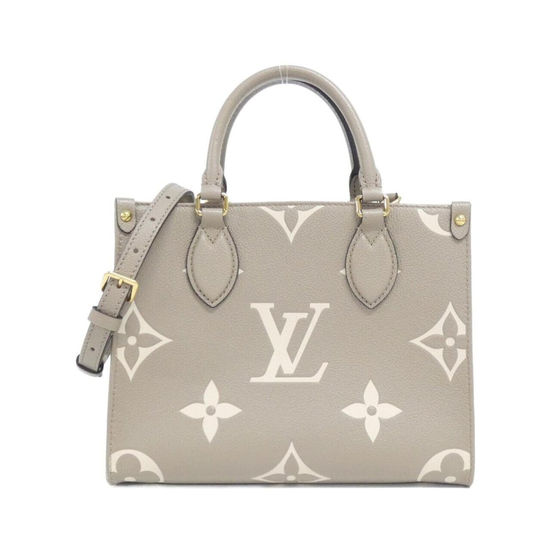 Louis Vuitton Bicolor Monogram Empreinte OnTheGo PM M45779 Handbag: --- Catalog ---Category: SizeSize (HxWxD): 19cm x 25cm x 11cm / 7.48'' x 9.84'' x 4.33''Category: DesignType: HandbagColor: Bicolor, Monogram, TourterelleGender: Women,MenMaterial: Monogram Empreinte 