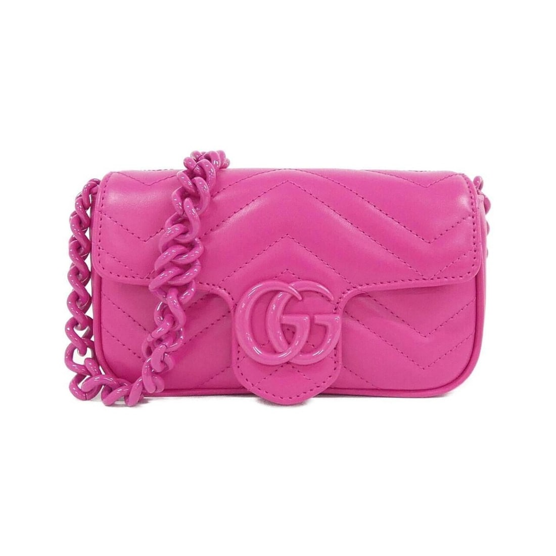 Gucci GG Marmont 699757 UM8KV Waist Bag: --- Catalog ---Category: SizeSize (HxWxD): 10cm x 17cm x 5cm / 3.93'' x 6.69'' x 1.96''Category: DesignType: Fanny packColor: PinkGender: WomenMaterial: Quilting , Leather Category: GeneralLine: GG Ma