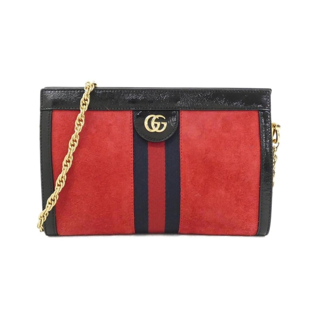 Gucci OPHIDIA 503877 D6ZYG Shoulder Bag: --- Catalog ---Category: SizeSize (HxWxD): 18cm x 26cm x 8cm / 7.08'' x 10.23'' x 3.14''Category: DesignType: Shoulder bagColor: Black, Red colorGender: WomenMaterial: Suede , Leather Hardware Color: