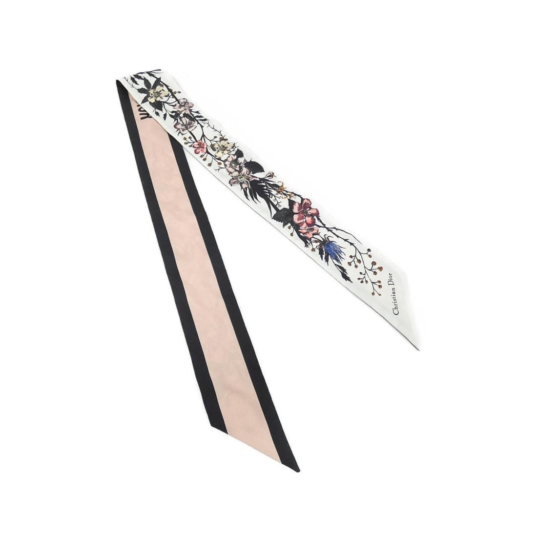 Christian Dior 81ABC106N600 Scarf/Muffler: --- Catalog ---Category: SizeSize (LxW): 6cm x 1m / 2.36'' x 39.37''Category: DesignType: ScarfColor: Pink, WhiteGender: Men,WomenMaterial: Silk Category: GeneralBrand: Christian Dior--- Item List