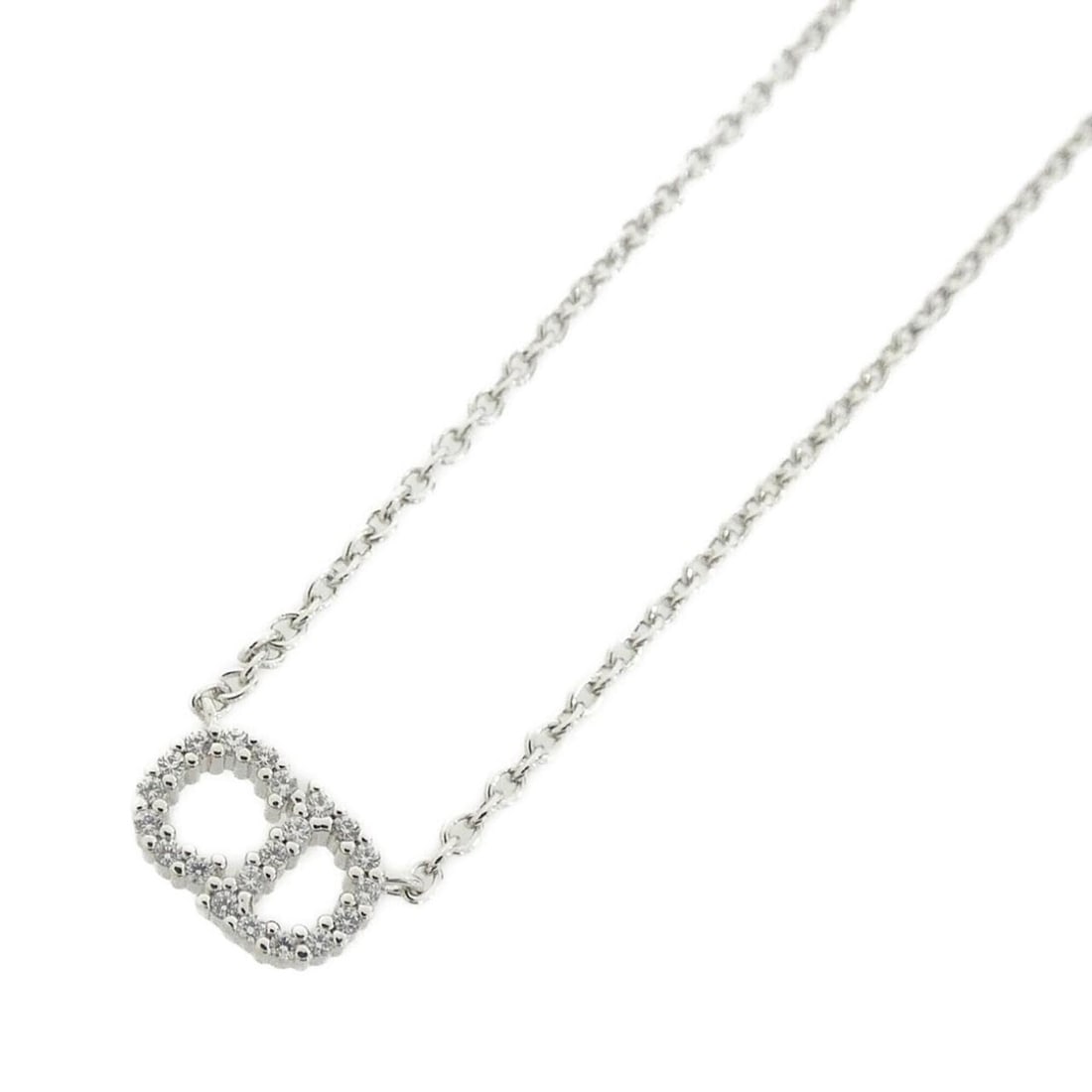 Christian Dior Claire Di Lune N3523WOMZI Necklace: --- Catalog ---Category: SizePendant Size: 0.8mm x 1.2mm / 0.03'' x 0.04''Neck Circumference: 47 cm / 18.5''Category: DesignColor: Clear, SilverGender: Women,MenNecklace Type: NecklaceCategory: