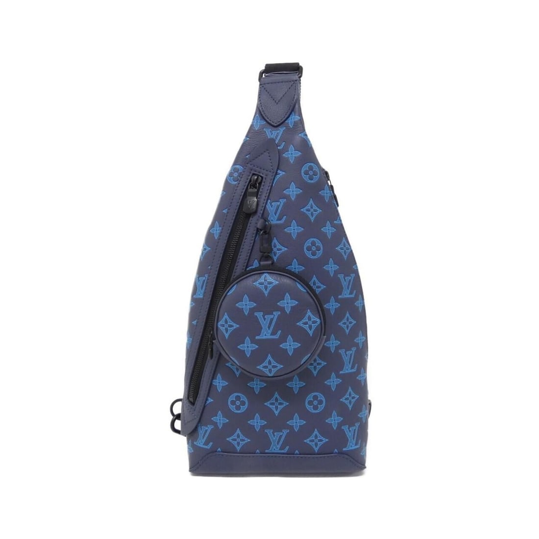 Louis Vuitton Monogram Shadow Duo Sling Bag M46562 Shoulder: --- Catalog ---Category: SizeSize (HxWxD): 42cm x 20cm x 6cm / 16.53'' x 7.87'' x 2.36''Category: DesignType: Pouch, Shoulder bagColor: Black, Blue, Monogram, NavyGender: MenMaterial: Monogram Shadow