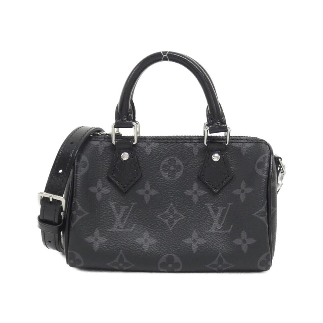 Louis Vuitton Monogram Eclipse Nano Speedy M26573 Handbag: --- Catalog ---Category: SizeSize (HxWxD): 10cm x 16cm x 7cm / 3.93'' x 6.29'' x 2.75''Category: DesignType: HandbagColor: Black, Monogram EclipseGender: MenMaterial: Monogram Eclipse Category: Genera