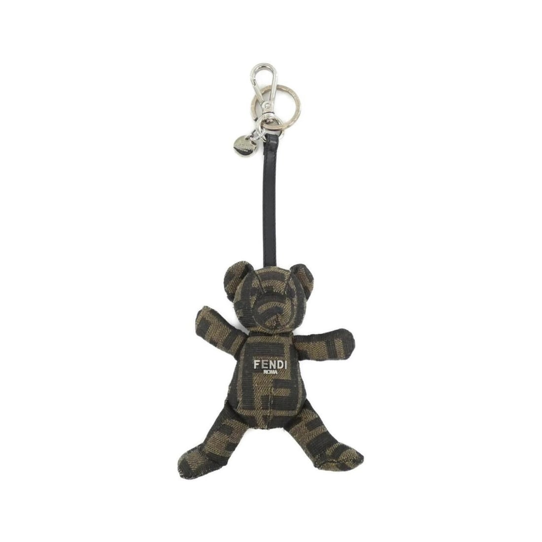 Fendi 7AP085 ASIE Keyring: --- Catalog ---Category: DesignType: KeyringColor: Brown, SilverGender: Women,MenMaterial: CanvasCategory: GeneralMPN: 7AP085Brand: Fendi--- Item List ---Section: ConditionRanking: Rank A Used - A few