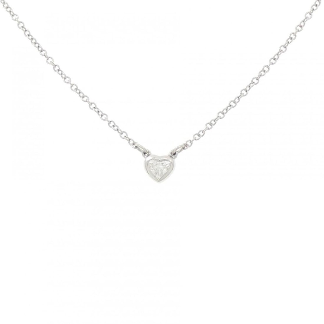 Tiffany & Co. By the Yard Heart Necklace: --- Catalog ---Category: SizePendant Size: 3.9mm x 4.6mm / 0.15'' x 0.18''Neck Circumference: 42 cm - 47 cm / 16.53'' - 18.5''Category: DesignColor: PlatinumStone: DiamondGender: WomenMaterial: