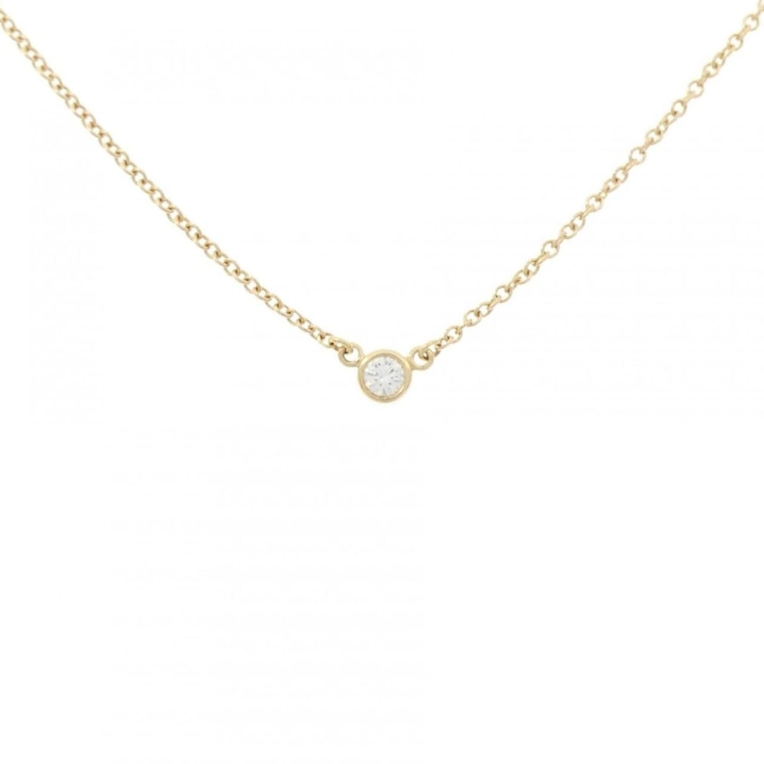 Tiffany & Co. By the Yard Necklace: --- Catalog ---Category: SizePendant Size: 3.3mm x 3.3mm / 0.12'' x 0.12''Neck Circumference: 40 cm / 15.74''Category: DesignColor: Yellow goldStone: DiamondGender: WomenMaterial: Yellow gold