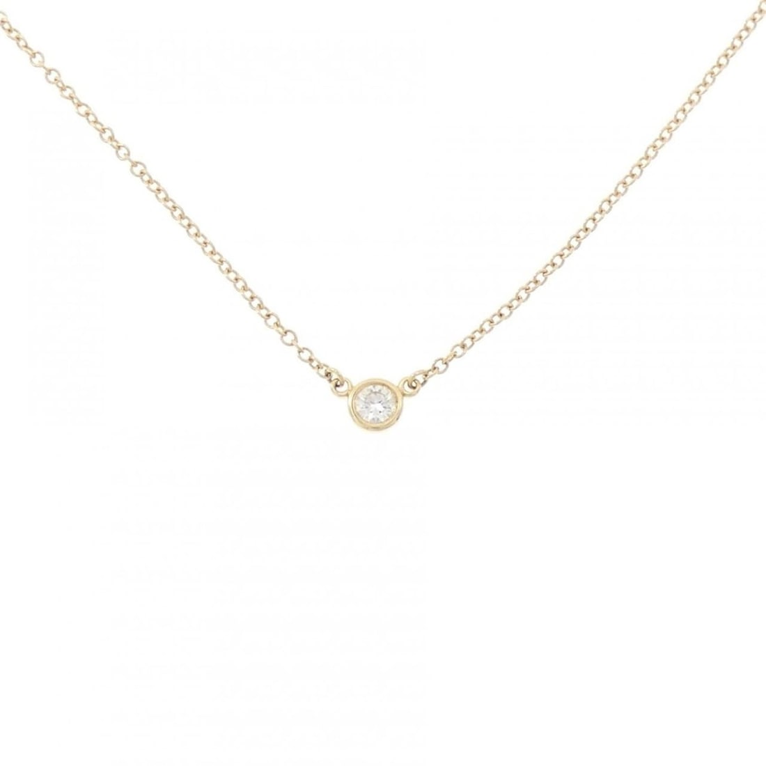 Tiffany & Co. By the Yard Necklace: --- Catalog ---Category: SizePendant Size: 3.8mm x 3.8mm / 0.14'' x 0.14''Neck Circumference: 41 cm / 16.14''Category: DesignColor: Yellow goldStone: DiamondGender: WomenMaterial: Yellow gold