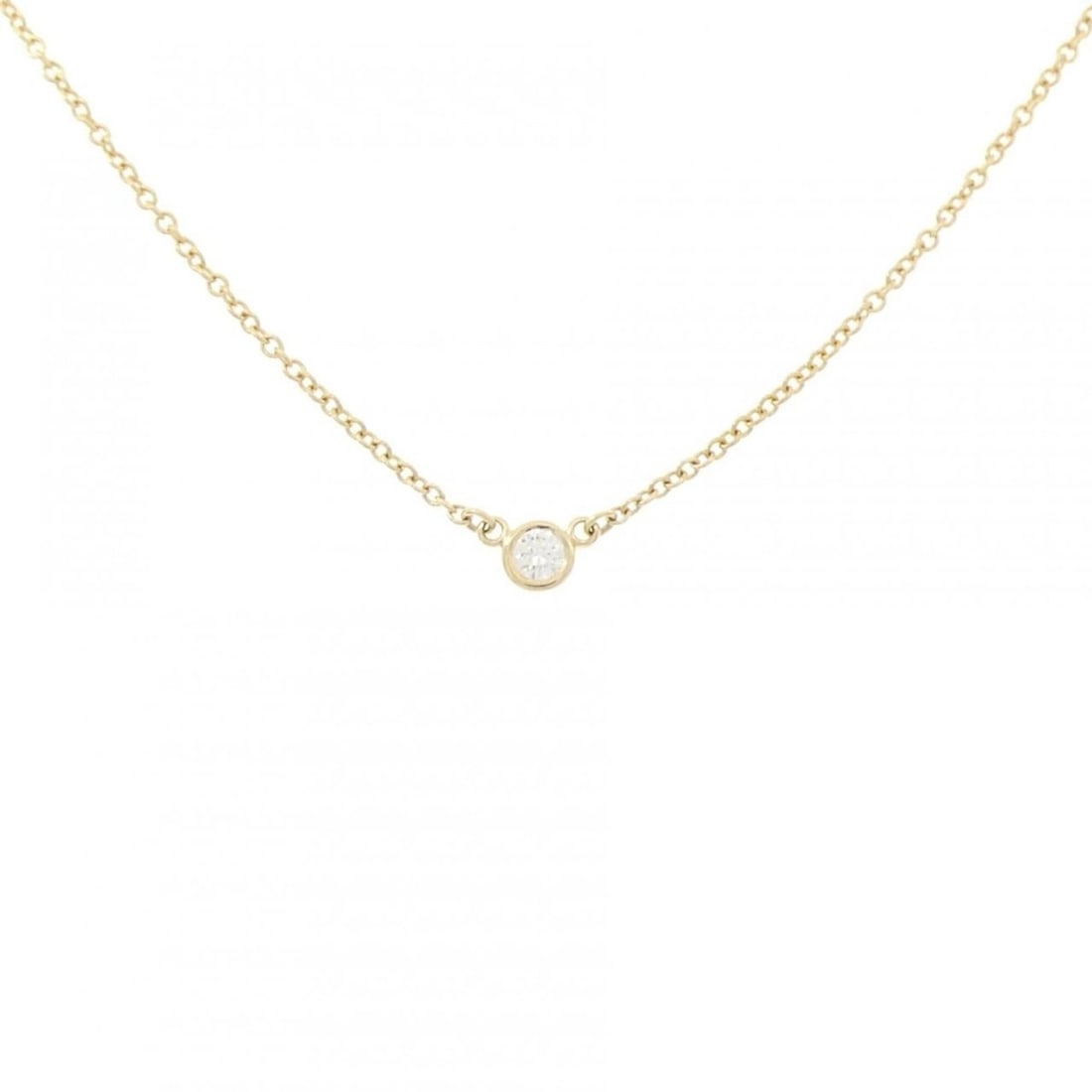 Tiffany & Co. By the Yard Necklace: --- Catalog ---Category: SizePendant Size: 3.4mm x 3.4mm / 0.13'' x 0.13''Neck Circumference: 40 cm / 15.74''Category: DesignColor: Yellow goldStone: DiamondGender: WomenMaterial: Yellow gold