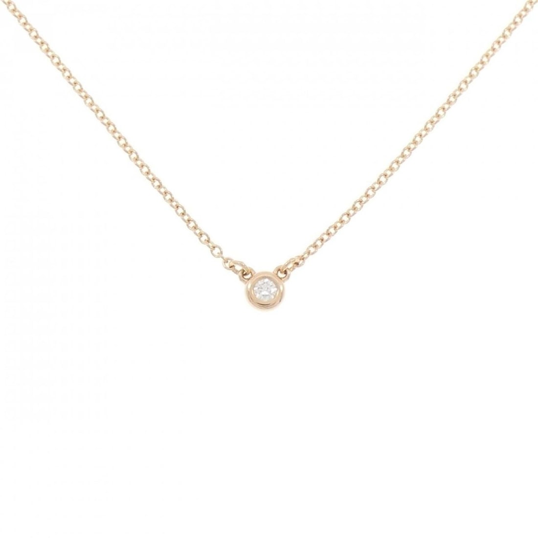 Tiffany & Co. By the Yard Necklace: --- Catalog ---Category: SizePendant Size: 3.7mm x 3.7mm / 0.14'' x 0.14''Neck Circumference: 41 cm / 16.14''Category: DesignColor: Pink goldStone: DiamondGender: WomenMaterial: Pink gold (18K)Necklac