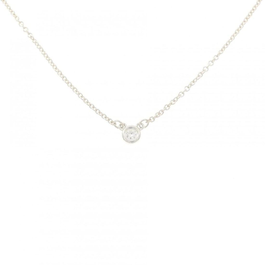 Tiffany & Co. By the Yard Necklace: --- Catalog ---Category: SizePendant Size: 3.7mm x 3.7mm / 0.14'' x 0.14''Neck Circumference: 41 cm / 16.14''Category: DesignColor: SilverStone: DiamondGender: WomenMaterial: Silver 925Necklace Type:
