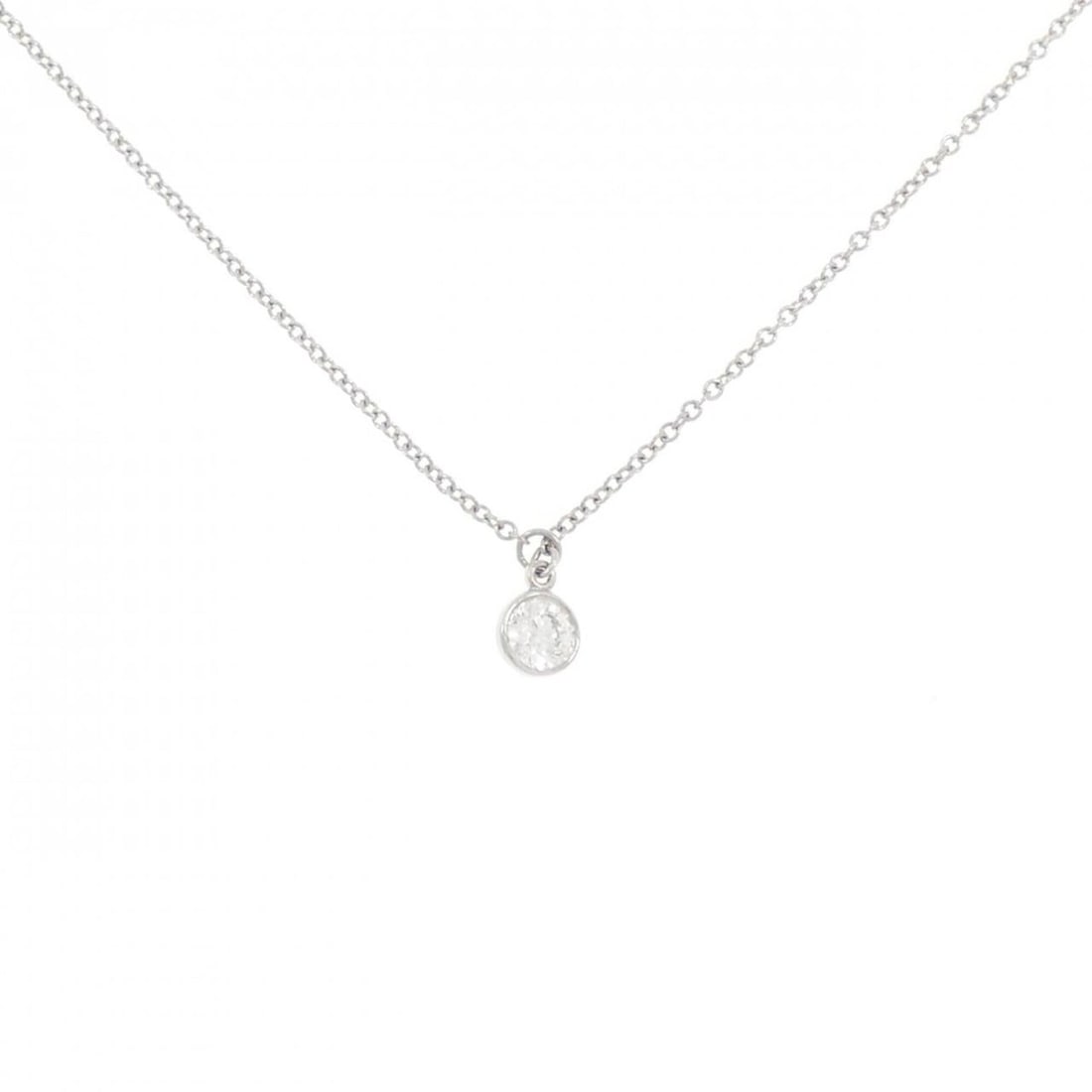 Tiffany & Co. By the Yard Necklace: --- Catalog ---Category: SizePendant Size: 4.4mm x 4.4mm / 0.17'' x 0.17''Neck Circumference: 43 cm / 16.92''Category: DesignColor: PlatinumStone: DiamondGender: WomenMaterial: Platinum 950Necklace Ty