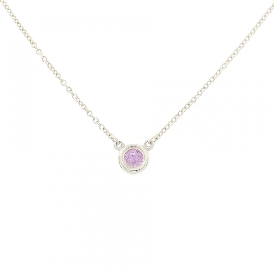 Tiffany & Co. By the Yard Necklace: --- Catalog ---Category: SizePendant Size: 5.7mm x 5.7mm / 0.22'' x 0.22''Neck Circumference: 42 cm / 16.53''Category: DesignColor: SilverStone: SapphireGender: WomenMaterial: Silver 925Necklace Type: