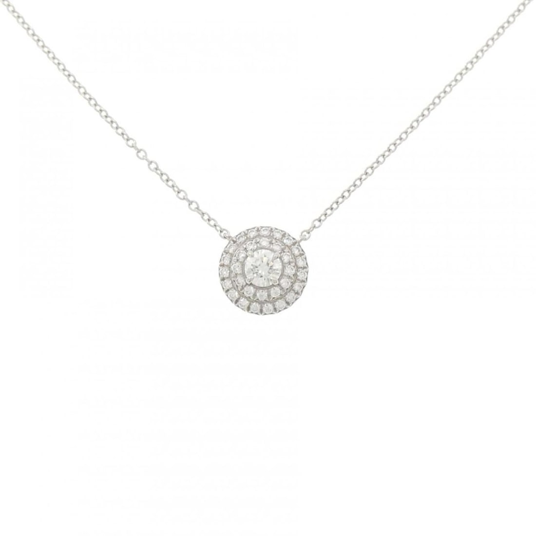 Tiffany Soleste Necklace: --- Catalog ---Category: SizePendant Size: 8.7mm x 8.7mm / 0.34'' x 0.34''Neck Circumference: 41 cm / 16.14''Category: DesignColor: PlatinumStone: DiamondGender: WomenMaterial: Platinum 950Pendant