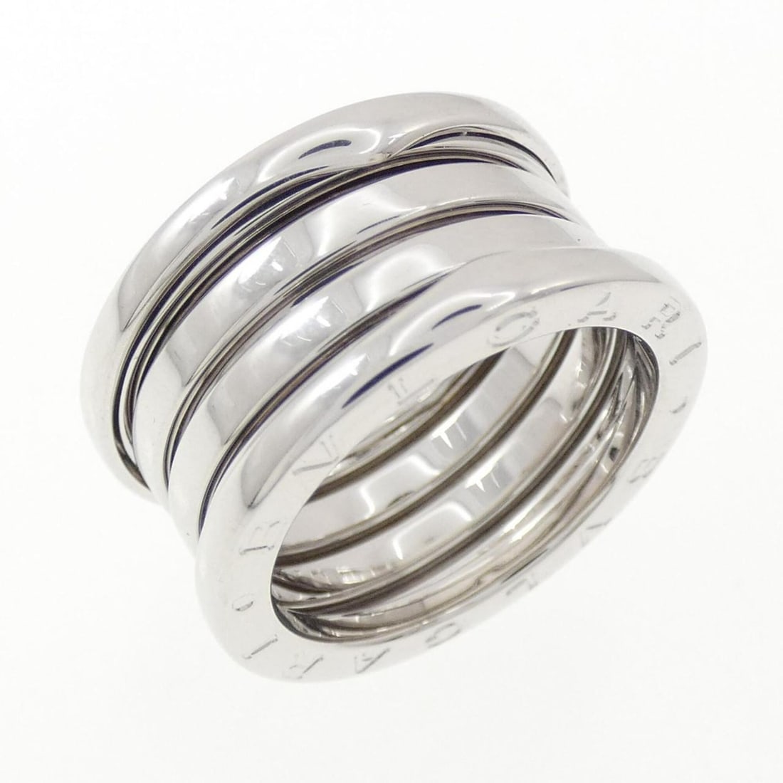 Bvlgari B.zero1 4-band ring: --- Catalog ---Category: SizeJP Size: 13US Size: 6.5Category: DesignType: Band ringColor: SilverGender: WomenMaterial: White gold (18K)Category: GeneralBrand: Bvlgari--- Item List ---Section: