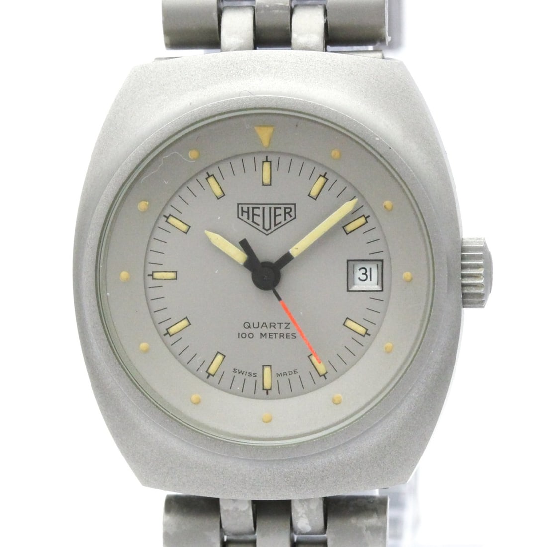 TAG HEUER Professional Stainless Steel Ladies Quartz Watch 982.058: --- Catalog ---Category: SizeCase Diameter: 27mm / 1.06''Category: DesignType: WristwatchStyle: SportGender: WomenColor (Dial): SilverMaterial (Band): Stainless steelMaterial (Case): Stainless steelCa