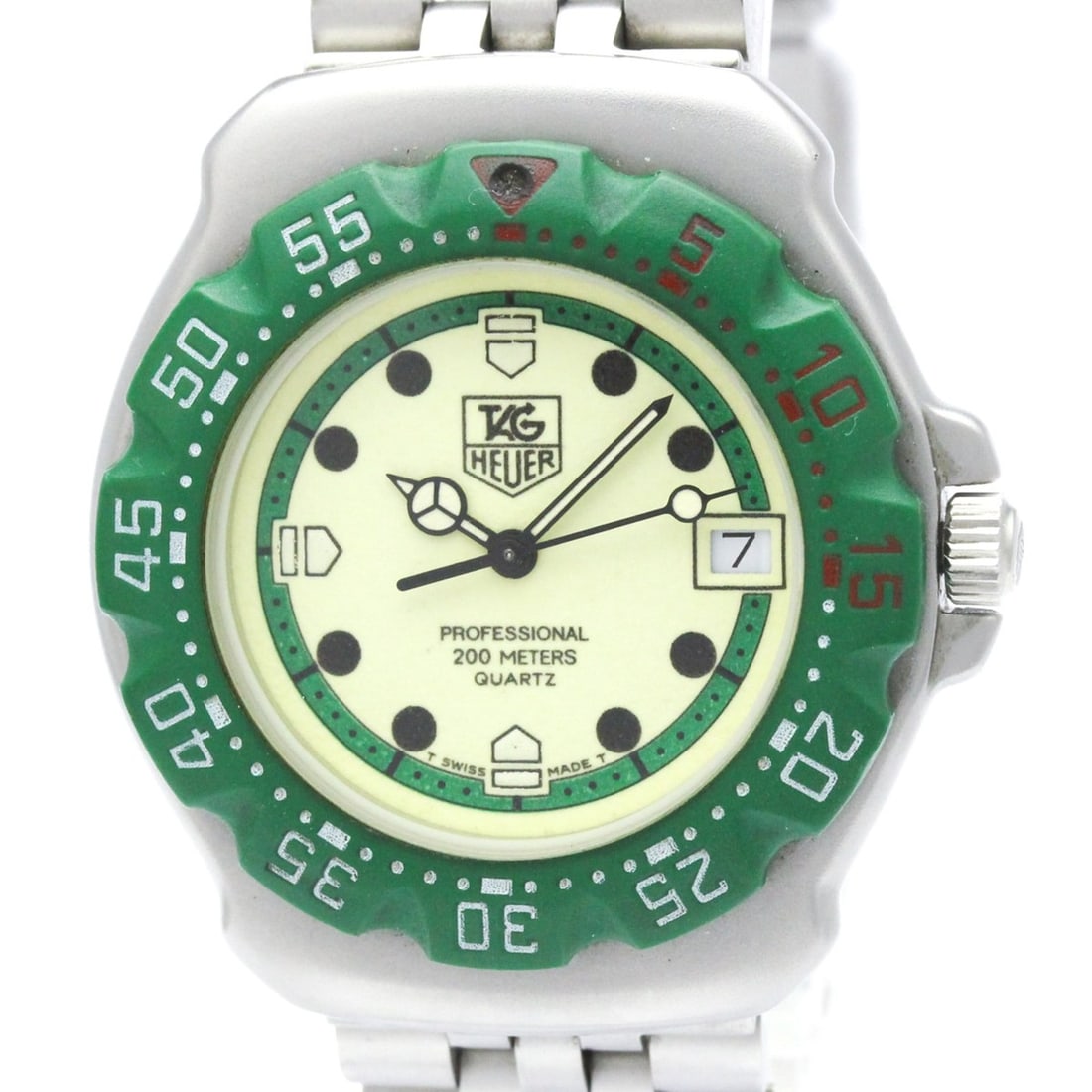 TAG HEUER Formula 1 Quartz Stainless Steel Quartz Unisex Sport 372.513: --- Catalog ---Category: SizeCase Diameter: 35mm / 1.38''Category: DesignType: WristwatchStyle: SportGender: UnisexColor (Dial): IvoryMaterial (Band): Stainless steelMaterial (Case): Stainless
