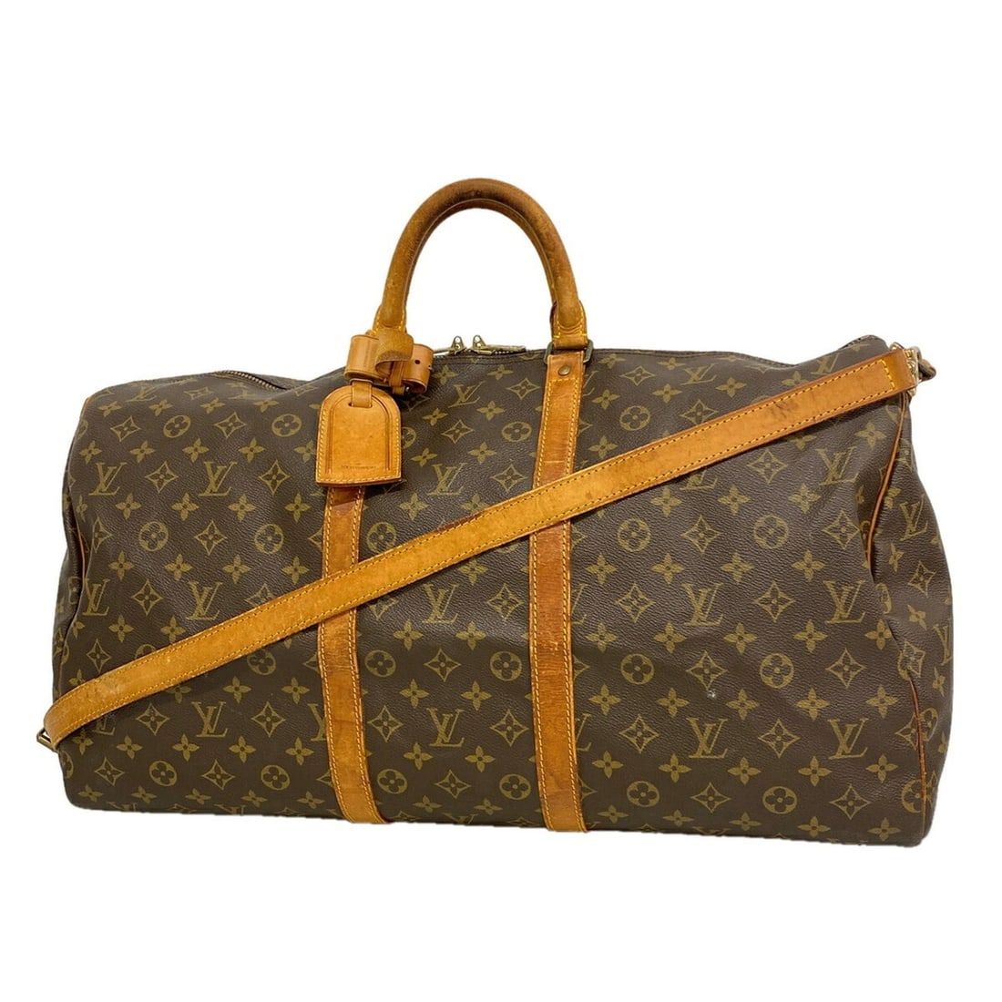 Louis Vuitton Bags - Boston Monogram Keepall Bandoulière 55 M41414 Brown Men's & Women's: --- Catalog ---Category: SizeSize (HxWxD): 31cm x 56cm x 26cm / 12.2'' x 22.04'' x 10.23''Category: DesignType: Boston bagColor: BrownGender: Men,WomenCategory: GeneralMPN: M41414Brand: Louis
