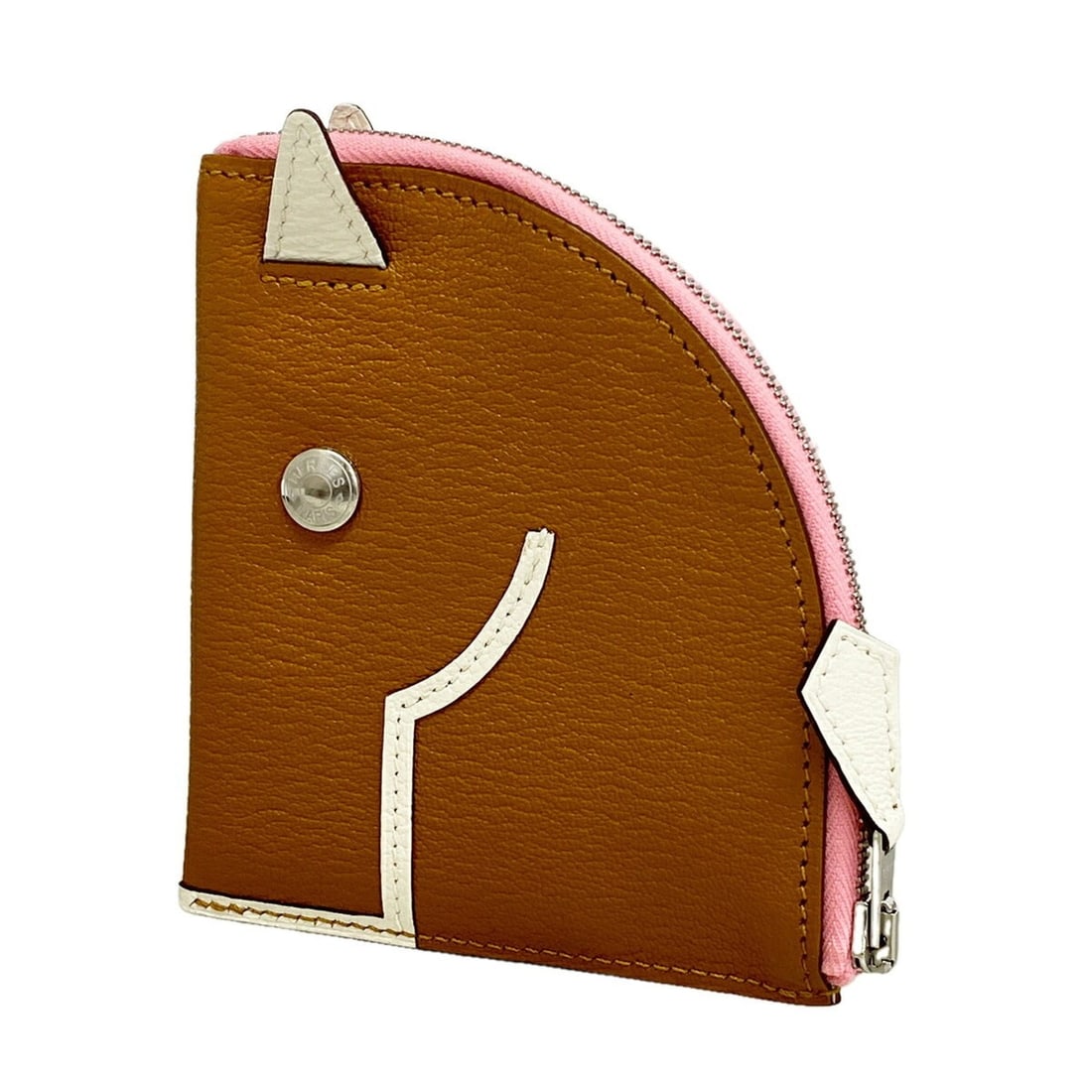 Hermes wallet/coin case, Paddock Chevre Mysore, gold, Y stamp, women's.: --- Catalog ---Category: SizeSize (HxWxD): 11cm x 9.5cm x 1.5cm / 4.33'' x 3.74'' x 0.59''Category: DesignType: Coin purse/coin caseColor: GoldGender: WomenMaterial: Chevre myzore leather Category:
