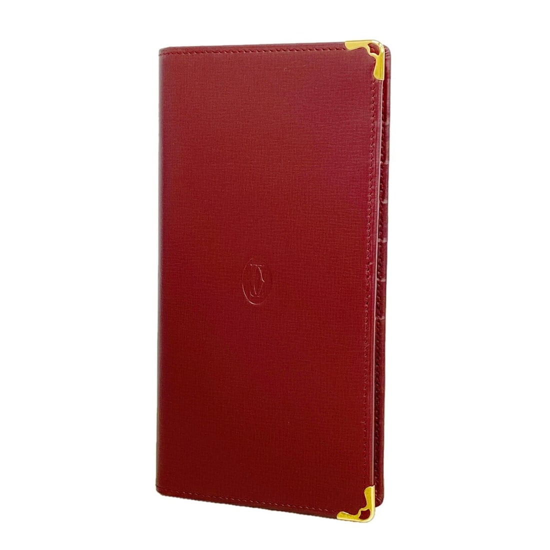 Cartier Must Leather Long Wallet, Bordeaux, Men's: --- Catalog ---Category: SizeSize (HxWxD): 18cm x 10cm / 7.08'' x 3.93''Category: DesignType: Long wallet (bi-fold)Color: BordeauxGender: MenMaterial: Leather Category: GeneralBrand: Cartier--- Item L