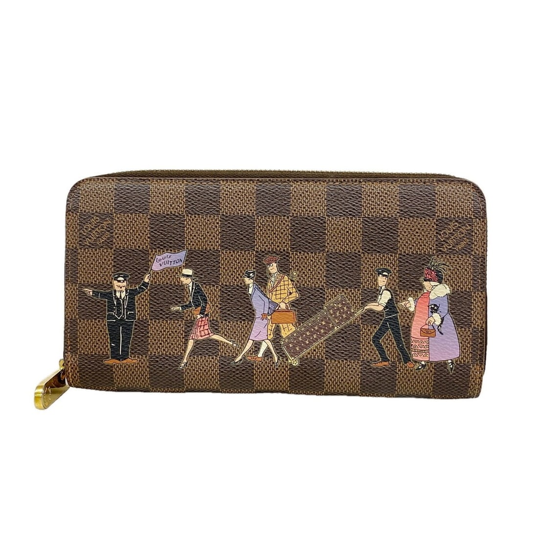 Louis Vuitton Damier Illustre Zippy Wallet N63004 Violet (Women's): --- Catalog ---Category: SizeSize (HxWxD): 10.5cm x 19.5cm x 2.5cm / 4.13'' x 7.67'' x 0.98''Category: DesignType: Long wallet (bi-fold)Color: VioletGender: WomenCategory: GeneralMPN: N63004Brand: Lou