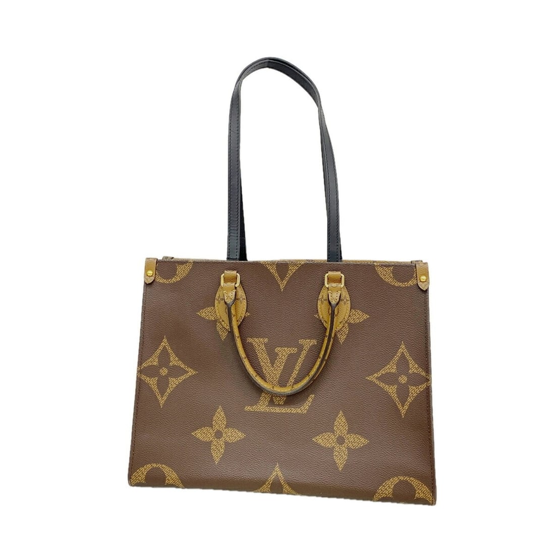 Louis Vuitton Monogram Giant Reverse OnTheGo MM Tote Bag M45321 Brown 2-way bag for women: --- Catalog ---Category: SizeSize (HxWxD): 27cm x 34cm x 15cm / 10.62'' x 13.38'' x 5.9''Category: DesignType: Tote bagColor: BrownGender: WomenCategory: GeneralMPN: M45321Brand: Louis Vuitton--- Item