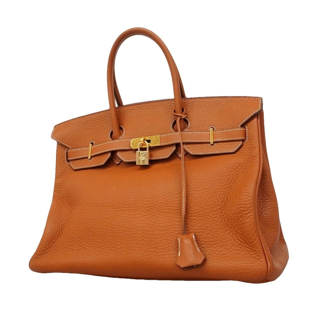 Hermes Birkin 35 Handbag, Taurillon Clemence Leather, Natural, ?I Stamp, Women's: --- Catalog ---Category: SizeSize (HxWxD): 29cm x 35cm x 18cm / 11.41'' x 13.77'' x 7.08''Category: DesignType: HandbagColor: NaturalGender: WomenMaterial: Taurillon clemence leather Hardware Color: G