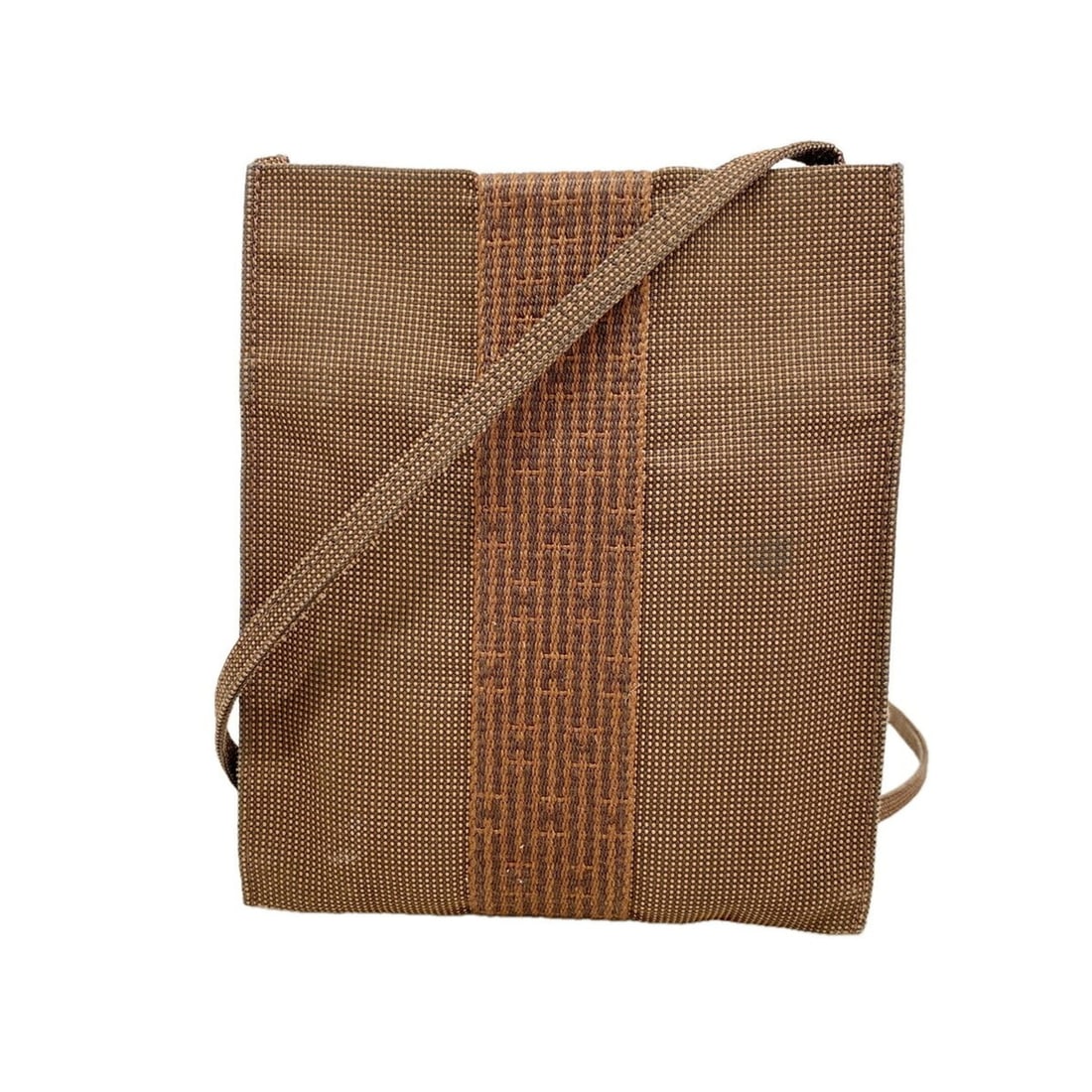Hermes Shoulder Bag, Herline Pochette, Nylon, Brown, Women's: --- Catalog ---Category: SizeSize (HxWxD): 19.5cm x 16.5cm x 2cm / 7.67'' x 6.49'' x 0.78''Category: DesignType: Shoulder bagColor: BrownGender: WomenMaterial: Nylon Category: GeneralBrand: Hermes--- 