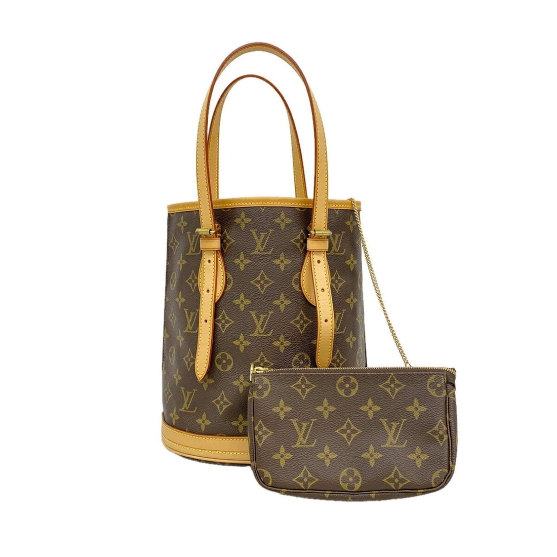 Louis Vuitton Monogram Bucket PM Tote Bag M42238 Brown (Women's) (1 of 10)