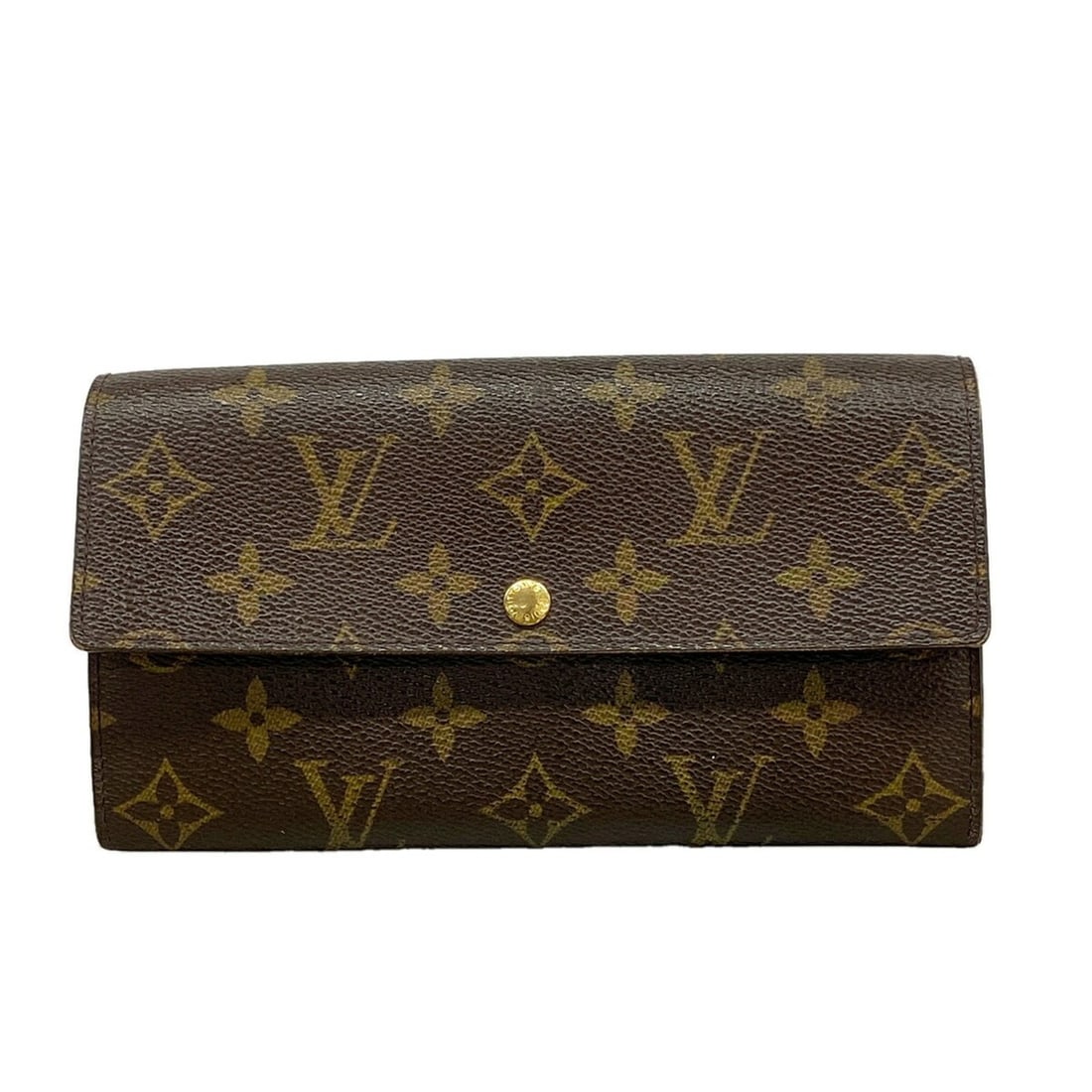 Louis Vuitton Monogram Pochette Portemonnaie Credit Long Wallet M61726 Brown Women's: --- Catalog ---Category: SizeSize (HxWxD): 10.5cm x 19cm x 2cm / 4.13'' x 7.48'' x 0.78''Category: DesignType: Long wallet (bi-fold)Color: BrownGender: WomenCategory: GeneralMPN: M61726Brand: Louis Vu