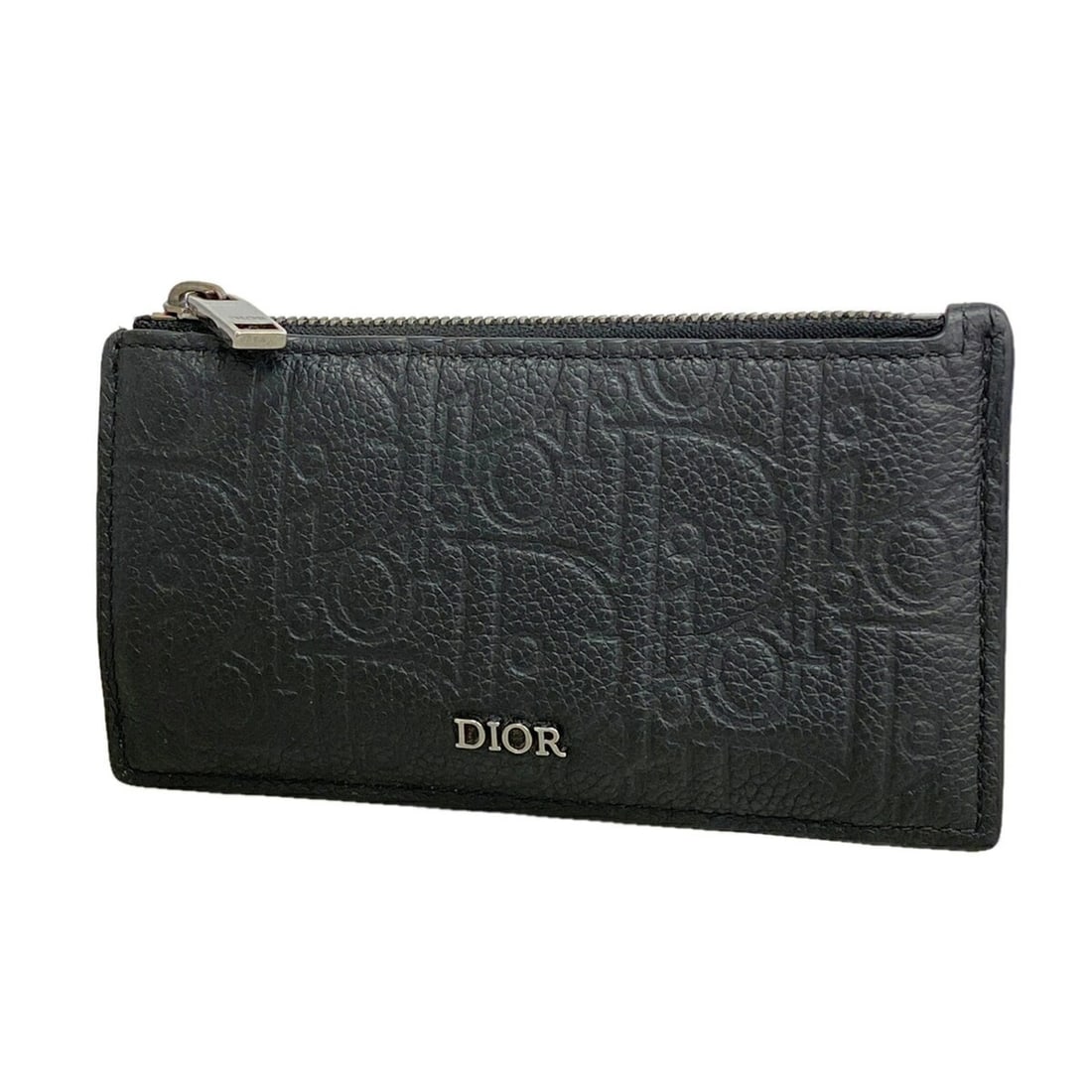 Christian Dior Leather Coin Purse for Men (Black): --- Catalog ---Category: SizeSize (HxWxD): 7cm x 13.5cm x 1cm / 2.75'' x 5.31'' x 0.39''Category: DesignType: Coin purse/coin caseColor: BlackGender: MenMaterial: Leather Category: GeneralBrand: Chris