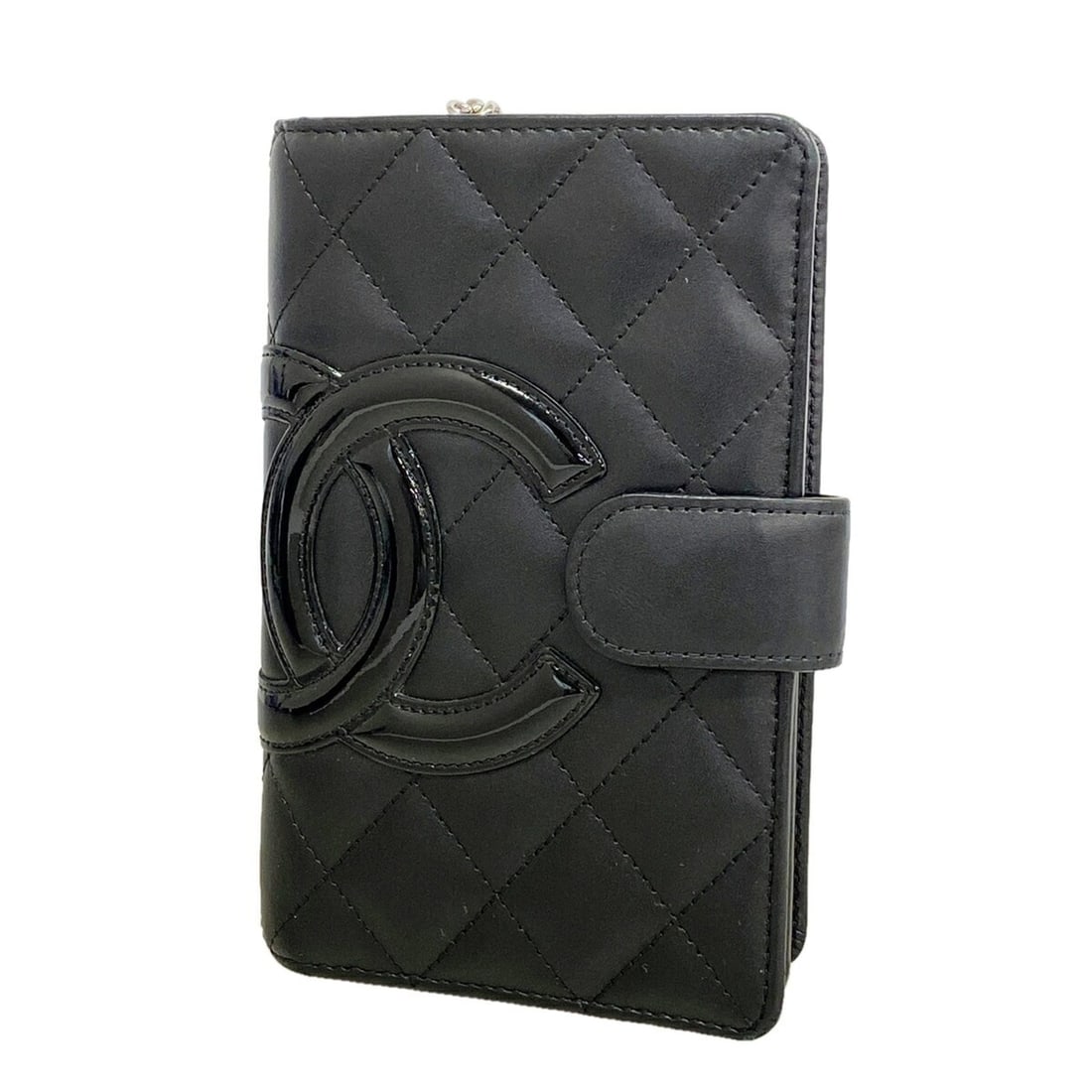 Chanel Cambon Lambskin Wallet, Black, Women's: --- Catalog ---Category: SizeSize (HxWxD): 15cm x 10cm x 3cm / 5.9'' x 3.93'' x 1.18''Category: DesignType: Wallet (bi-fold)Color: BlackGender: WomenMaterial: Leather Leather/Fur Type: LambskinCategor