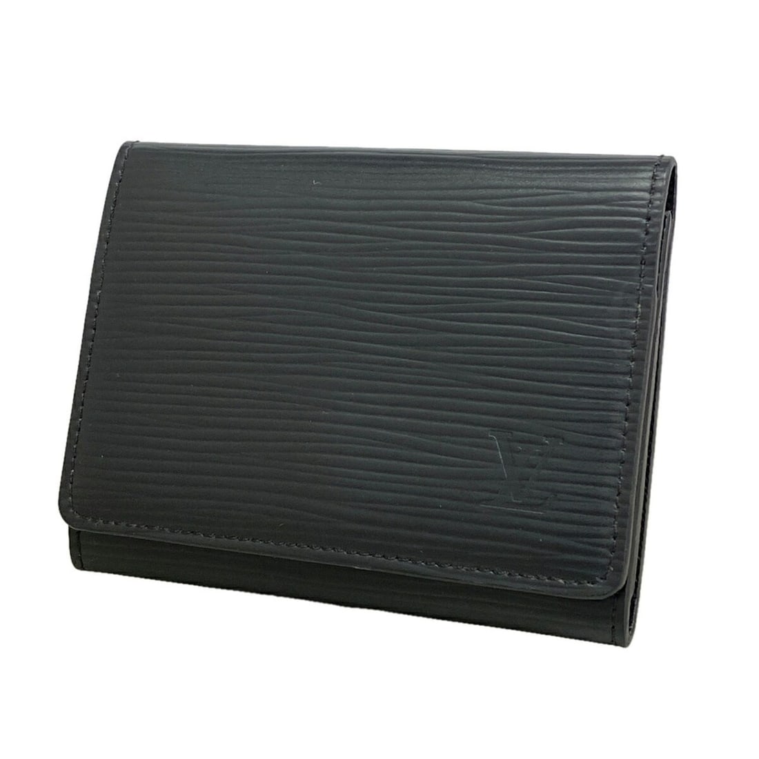 Louis Vuitton Epi Leather Business Card Holder, Enveloppe Carte de Visite, M64595, Noir: --- Catalog ---Category: DesignType: Business card caseColor: NoirGender: Men,WomenCategory: GeneralMPN: M64595Brand: Louis VuittonCategory: Physical PropertiesSize (HxWxD): 8cm x 10.5cm x 1.5cm / 3.1