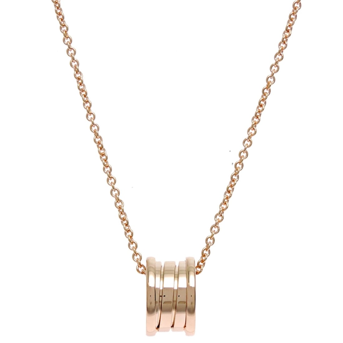 Bvlgari B.zero1 Women's/Men's Necklace 335924 750 Pink Gold: --- Catalog ---Category: SizePendant Size: 14.7mm x 8.6mm / 0.57'' x 0.33''Neck Circumference: 38 cm - 45 cm / 14.96'' - 17.71''Category: DesignGender: Men,WomenMaterial: Pink gold (18K)Necklace Type: