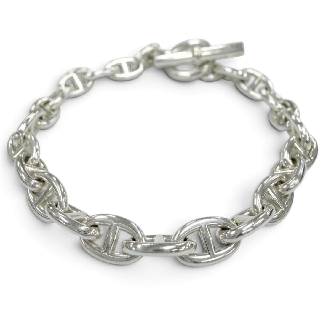 HERMES Chaine d'Ancre TPM AG925 24-link chain bracelet, silver, made in France, weight 14.0g,: --- Catalog ---Category: SizeLength: 15cm / 5.9''Category: DesignType: Charm braceletColor: SilverGender: WomenMaterial: Silver 925Category: GeneralBrand: HermesCountry of Origin: France--- Item List 