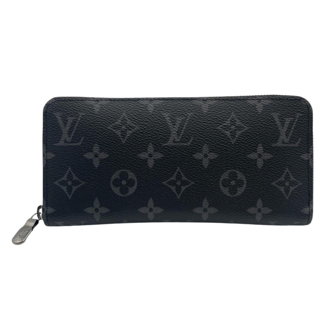 Louis Vuitton Zippy Wallet Horizontal Round Zipper M11611 Black Silver Hardware RFID Men's Women's (1 of 8)