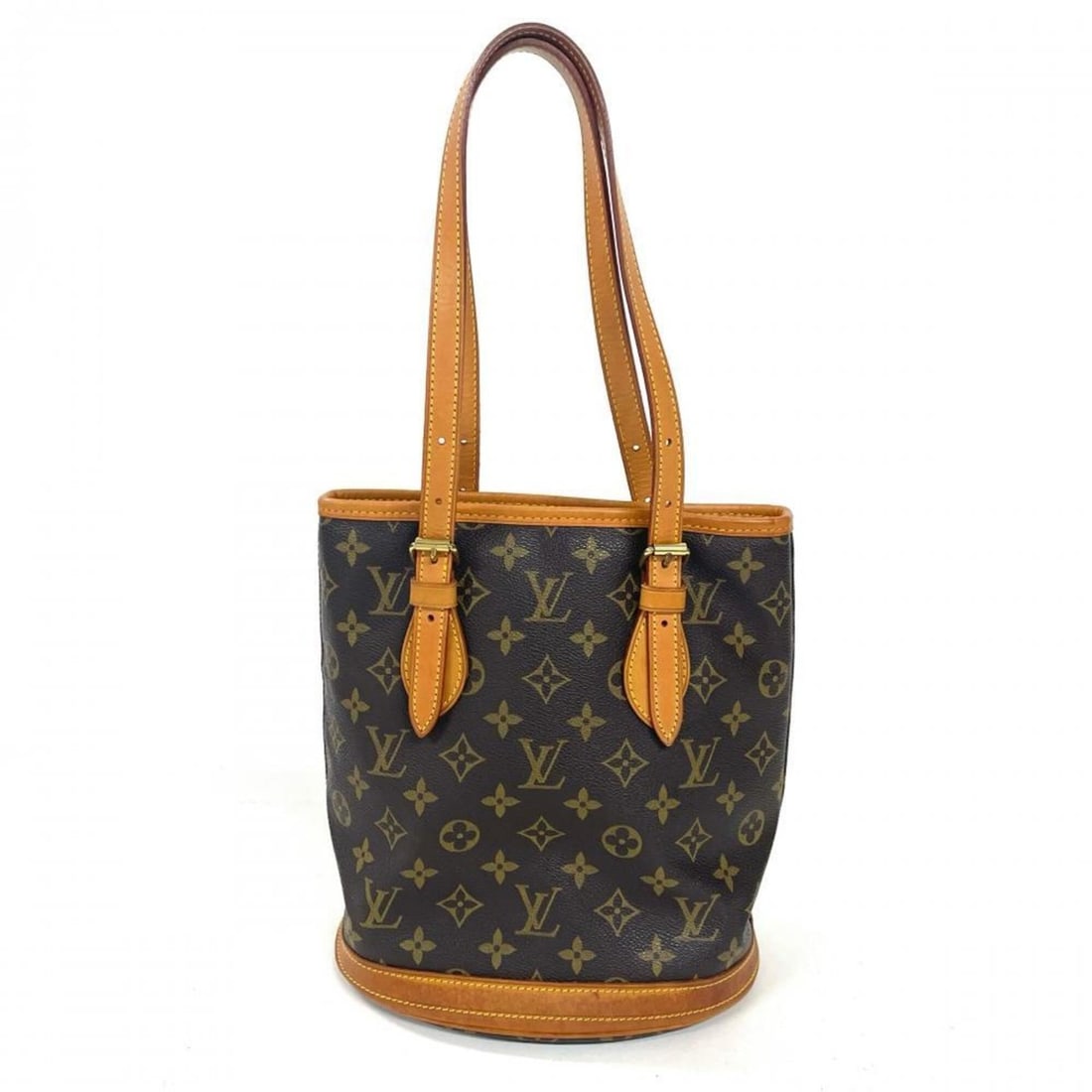 Louis Vuitton Bucket PM Tote Bag, Monogram Canvas, M42238, Brown: --- Catalog ---Category: SizeSize (HxWxD): 26cm x 22.5cm x 16cm / 10.23'' x 8.85'' x 6.29''Category: DesignType: Tote bagColor: BrownGender: Women,MenMaterial: Monogram , Canvas Category: GeneralMPN: 