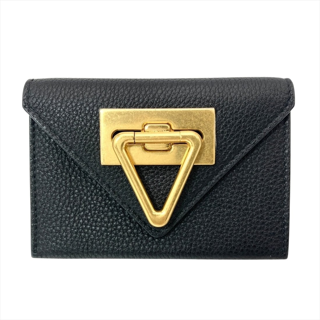 Bottega Veneta Saint Germain Triangle Accordion Business Card Holder/Card Case, Grained Calf: --- Catalog ---Category: DesignType: Card caseColor: BlackMaterial: Leather Category: GeneralBrand: Bottega VenetaCategory: Physical PropertiesSize (HxWxD): 7.5cm x 11cm x 1.8cm / 2.95'' x 4.33'' x 0.