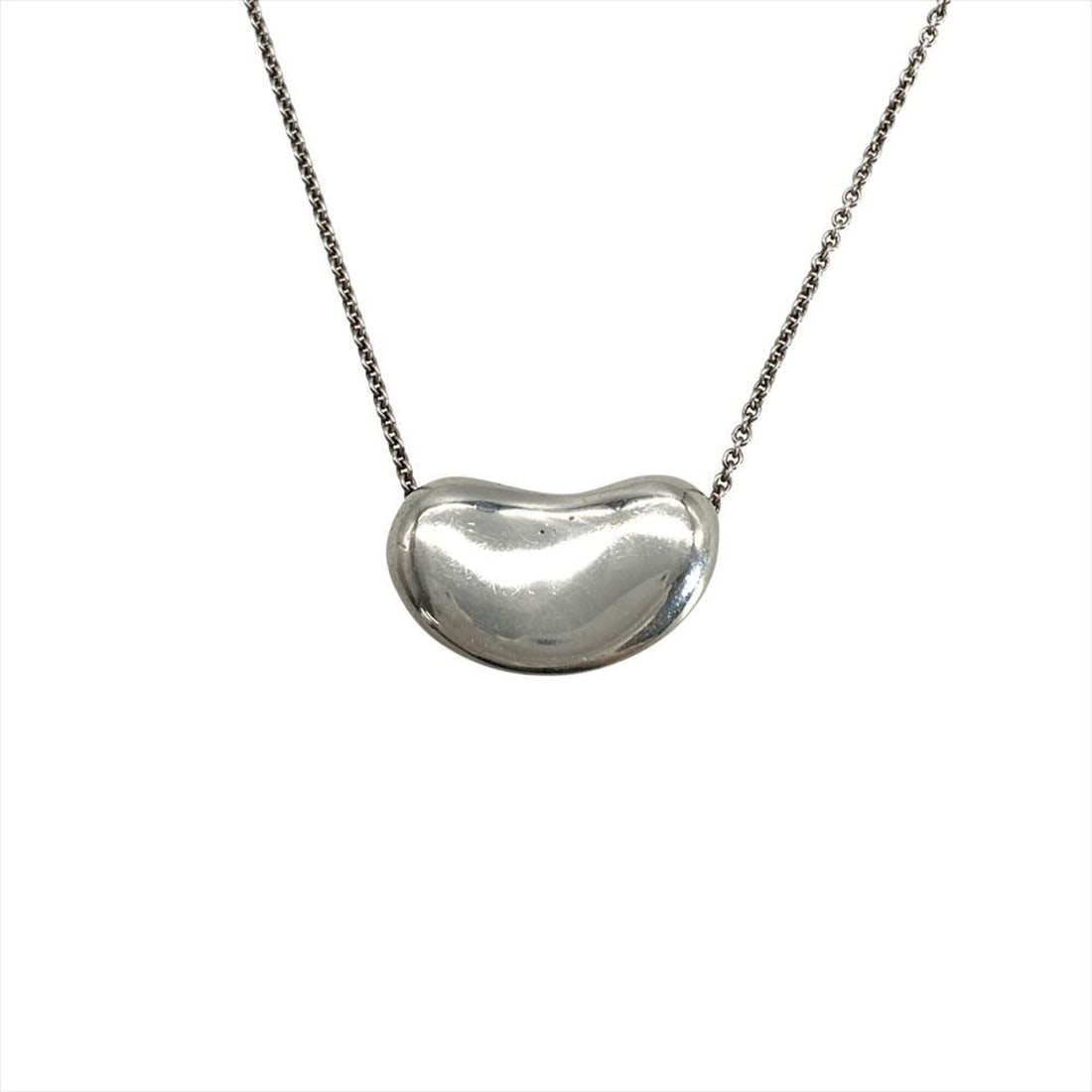 Tiffany & Co. Elsa Peretti Bean Large Necklace, SV925, 16.7g, Silver Hardware, 25mm, Women's.: --- Catalog ---Category: SizePendant Size: 15mm x 25mm / 0.59'' x 0.98''Neck Circumference: 76.5 cm / 30.11''Category: DesignColor: SilverGender: WomenMaterial: Silver 925Necklace Type: NecklaceCatego