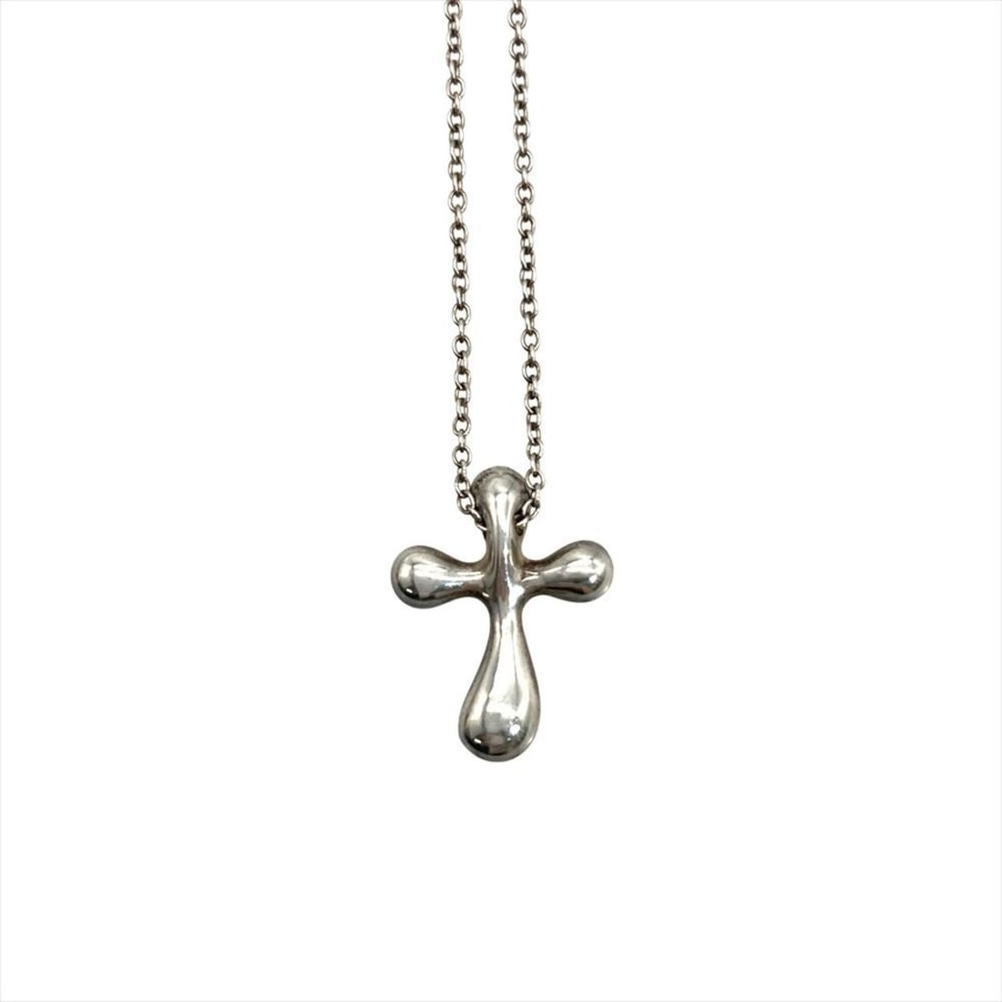 Tiffany & Co. Elsa Peretti Small Cross Necklace, SV925, 2.5g, Silver, Women's.: --- Catalog ---Category: SizePendant Size: 15mm x 12mm / 0.59'' x 0.47''Neck Circumference: 43 cm / 16.92''Category: DesignColor: SilverGender: WomenMaterial: Silver 925Necklace Type: NecklaceCategory