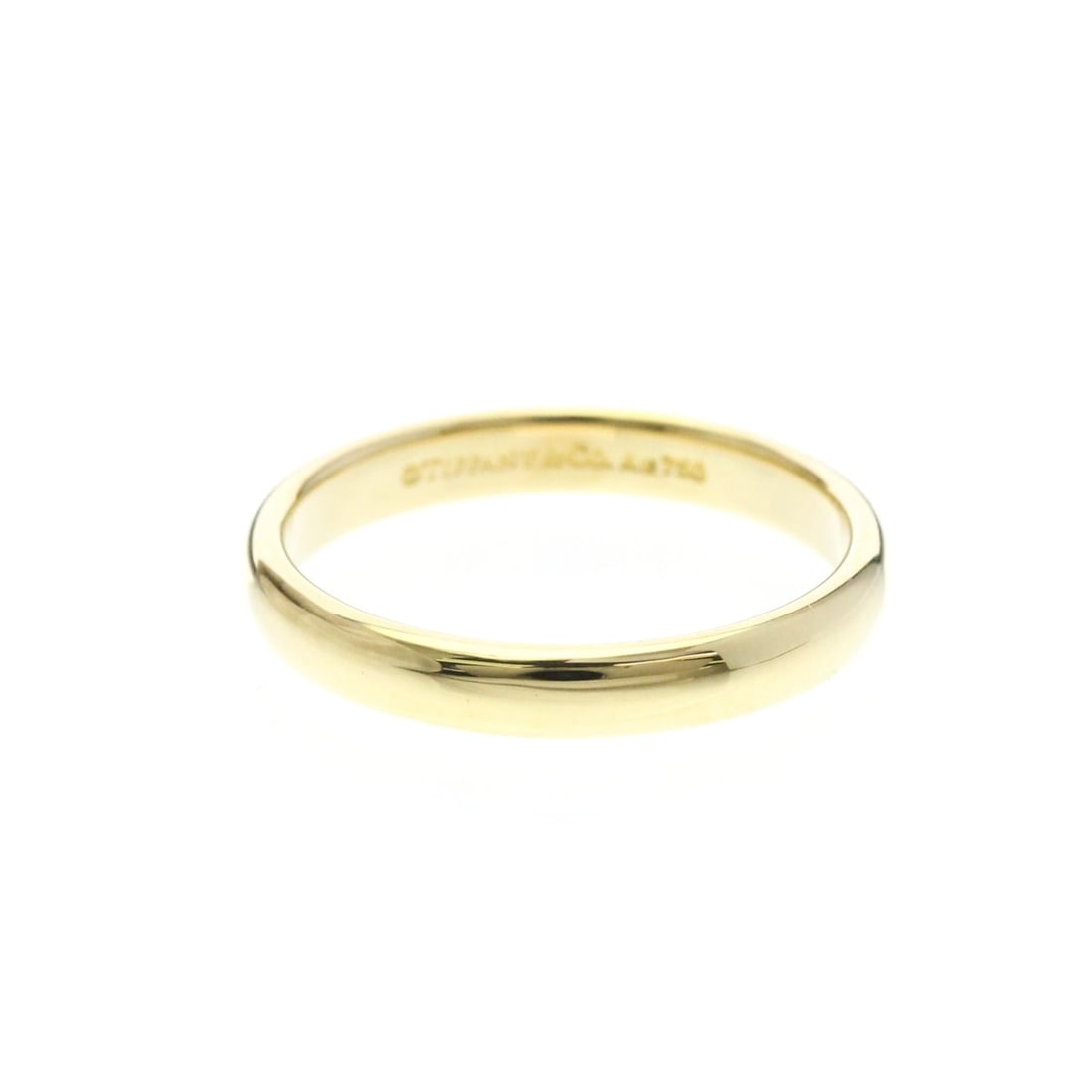 Tiffany Forever Band Ring Yellow Gold (18K) Fashion No Stone Band Ring Gold: --- Catalog ---Category: SizeWidth: 3.2mm / 0.13''Weight: 3.7g / 0.13oz.JP Size: 14.5US Size: 7Category: DesignType: Band ringColor: GoldMetal: GoldStone: No StoneStyle: FashionGender: Women,MenMateri