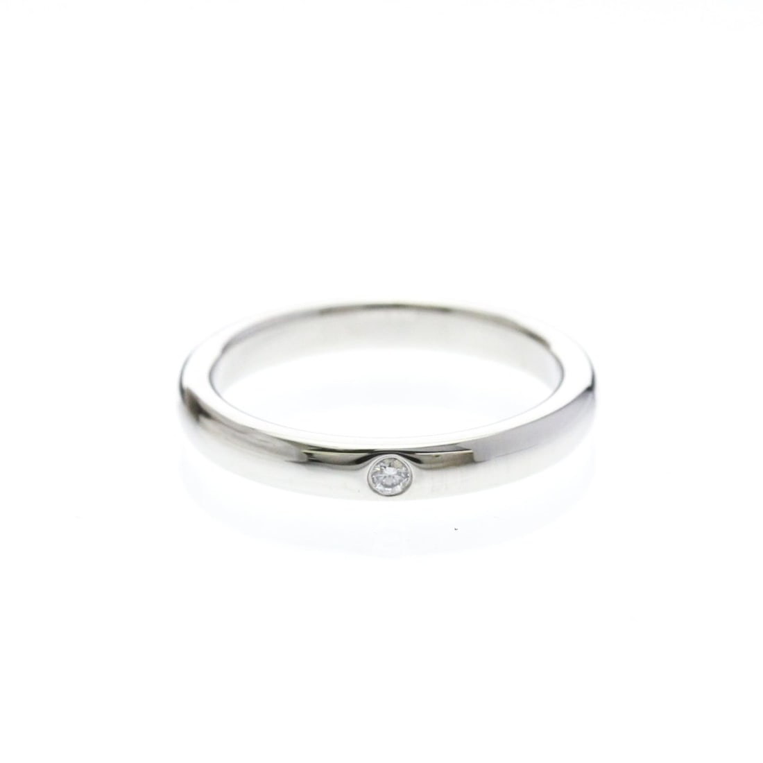 Tiffany Stacking Band Ring 1P Diamond Platinum Fashion Diamond Band Ring Silver: --- Catalog ---Category: SizeWidth: 3mm / 0.12''Weight: 5g / 0.17oz.JP Size: 8US Size: 4.5Category: DesignType: Band ringColor: SilverMetal: PlatinumStone: DiamondStyle: FashionGender: Women,MenMateri