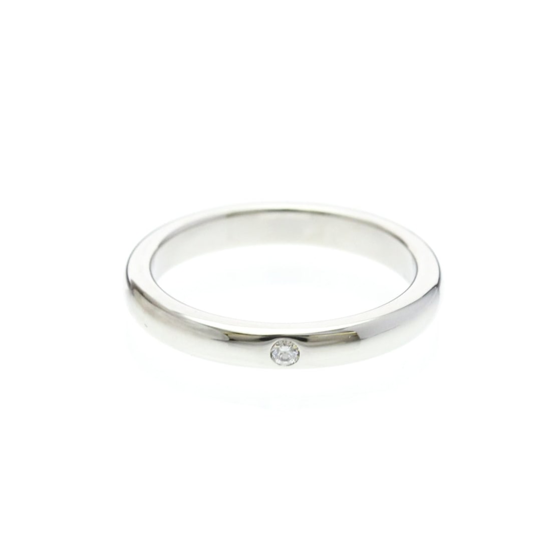 Tiffany Stacking Band Ring 1P Diamond Platinum Fashion Diamond Band Ring Silver: --- Catalog ---Category: SizeWidth: 3mm / 0.12''Weight: 4.8g / 0.16oz.JP Size: 8US Size: 4.5Category: DesignType: Band ringColor: SilverMetal: PlatinumStone: DiamondStyle: FashionGender: Women,MenMate