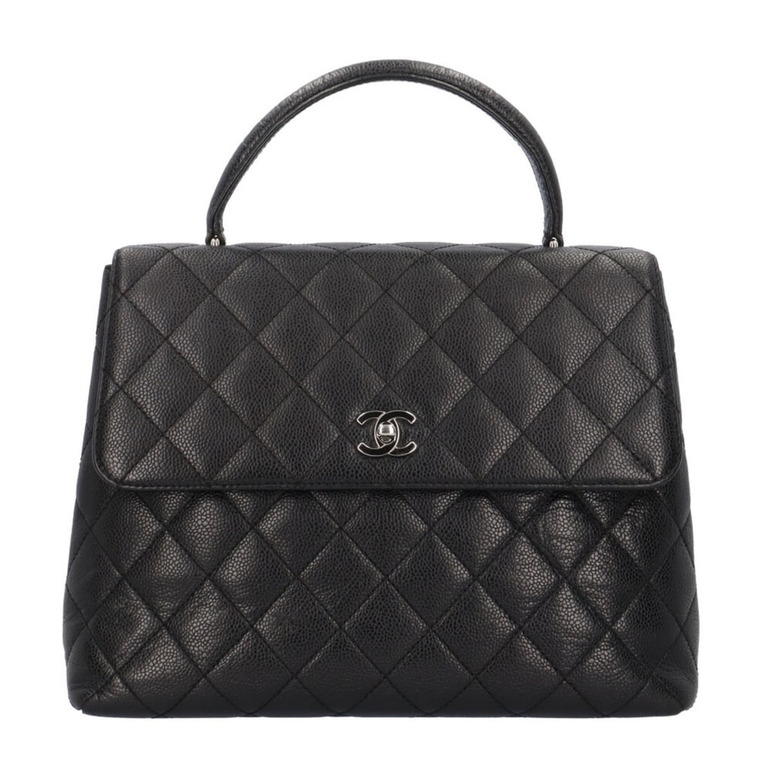 Chanel Top Handle Matelassé Handbag, Caviar Skin A12397, Black, Women's CHANEL: --- Catalog ---Category: SizeWeight: 735g / 1.62lb.Size (HxWxD): 23cm x 30cm x 11cm / 9.05'' x 11.81'' x 4.33''Handle Length: 26cm / 10.23''Category: DesignType: HandbagColor: BlackGender: WomenClosur