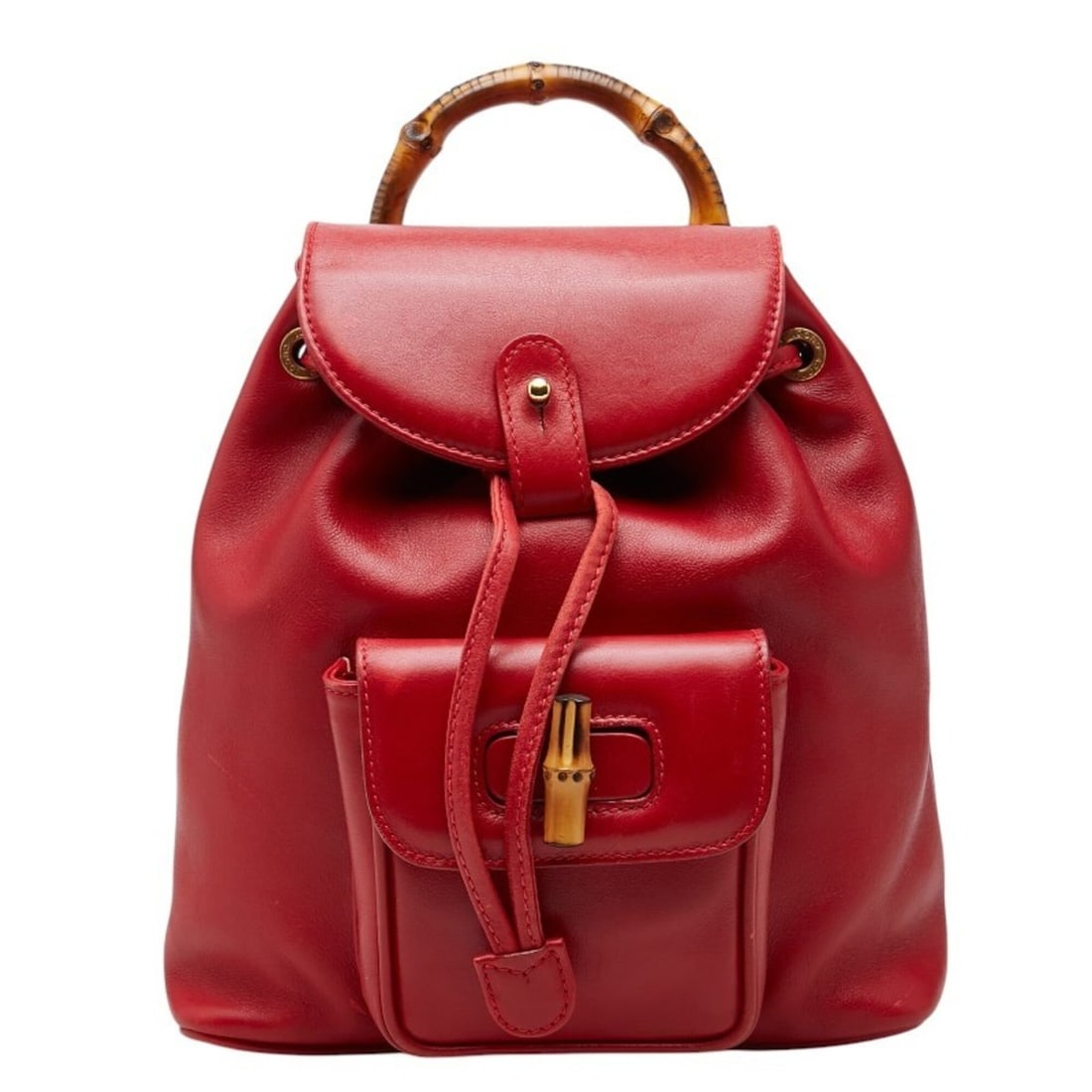 Gucci Bamboo Backpack 003 2852 0030 0 Red Leather Women's GUCCI: --- Catalog ---Category: SizeSize (HxWxD): 24.5cm x 21cm x 7.5cm / 9.64'' x 8.26'' x 2.95''Category: DesignColor: Red colorGender: WomenMaterial: Leather Category: GeneralMPN: 003 2852 0030 0Brand: Gu