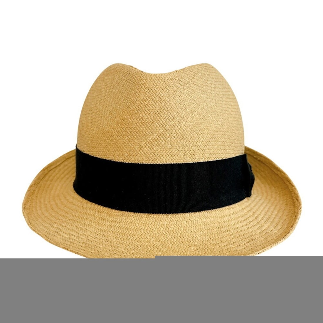 CHANEL Straw Ribbon Coco Mark Hat, Beige - 2