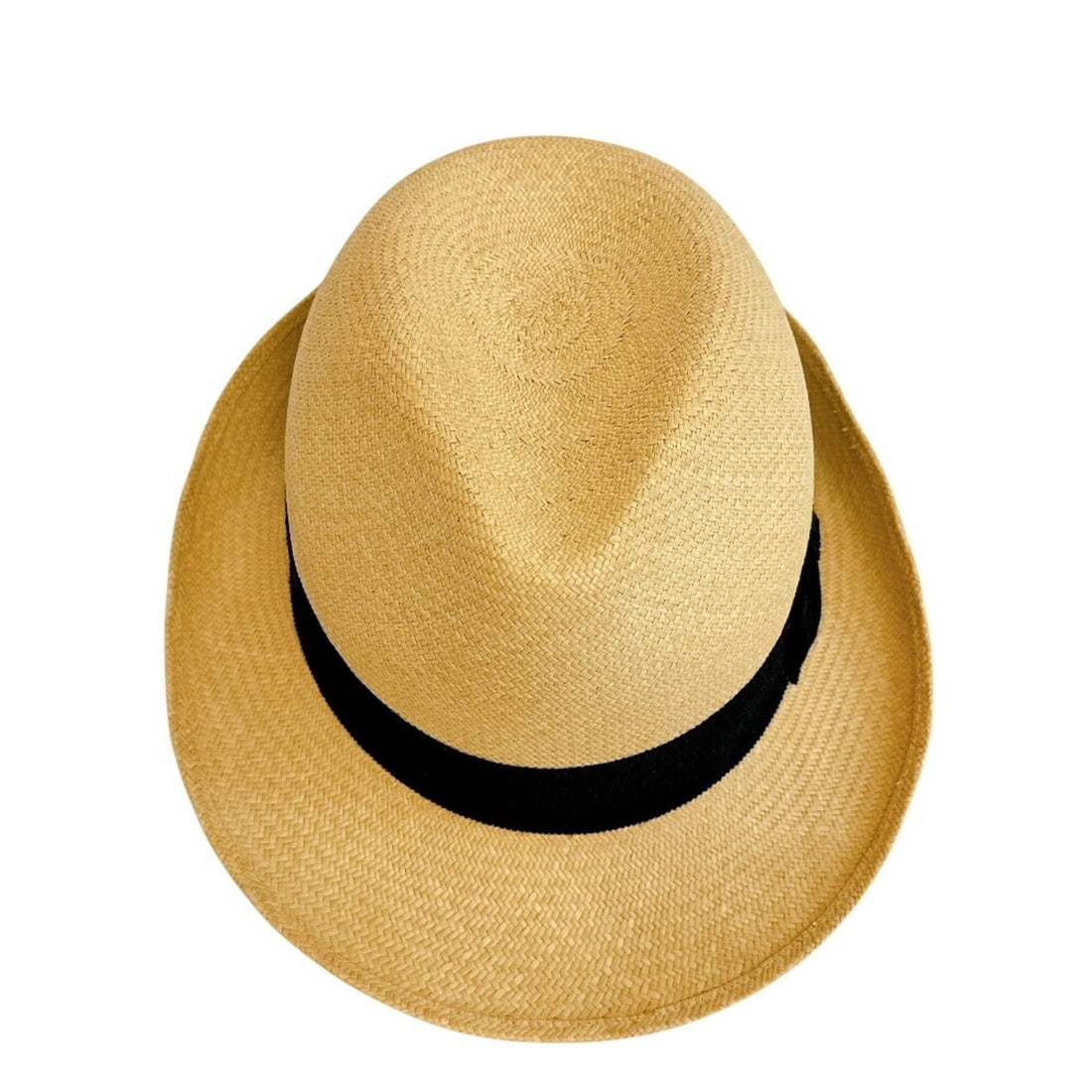 CHANEL Straw Ribbon Coco Mark Hat, Beige - 6