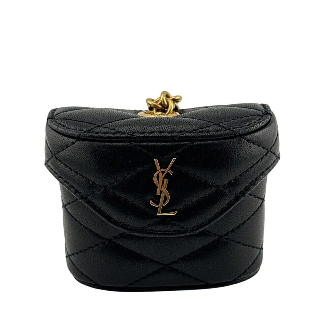 Yves Saint Laurent SAINT LAURENT PARIS BRS823952 YSL Pouch Black: --- Catalog ---Category: SizeSize (HxWxD): 6.5cm x 8.5cm x 2.8cm / 2.55'' x 3.34'' x 1.1''Category: DesignType: PouchColor: BlackGender: WomenMaterial: Leather Category: GeneralMPN: BRS823952Brand: